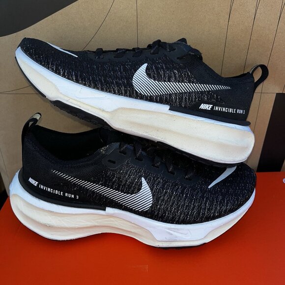 NEW Nike Invincible FK 3 Road Running Shoes Black DR2660-001 Women Size 5 - Picture 1 of 8